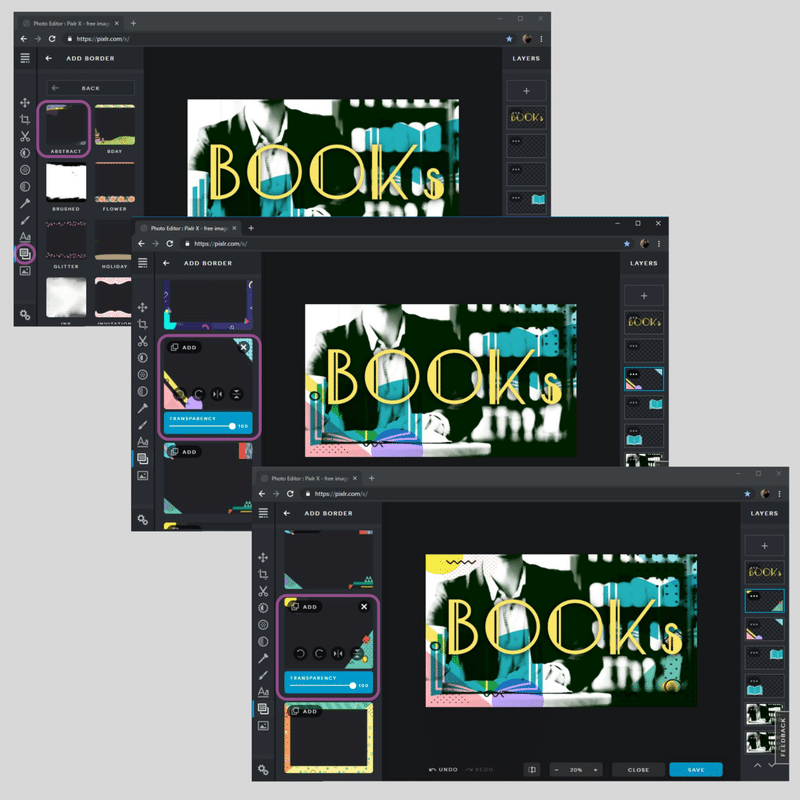 おしゃれな ワク 集 Pixlr X アレンジ編 Ia Note