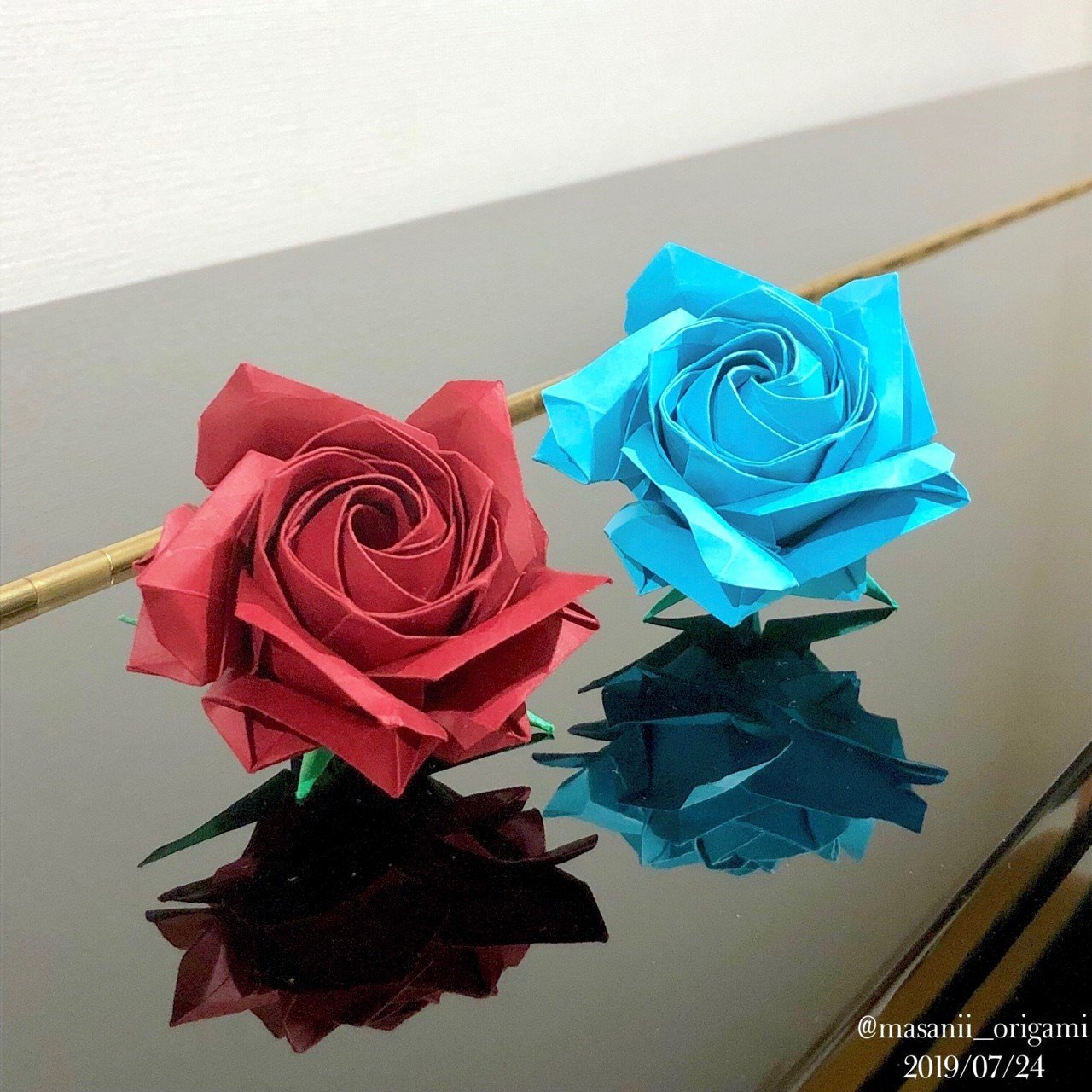 佐藤ローズの ガク を折りました 佐藤さんのお手本と比較 まさにぃ Note