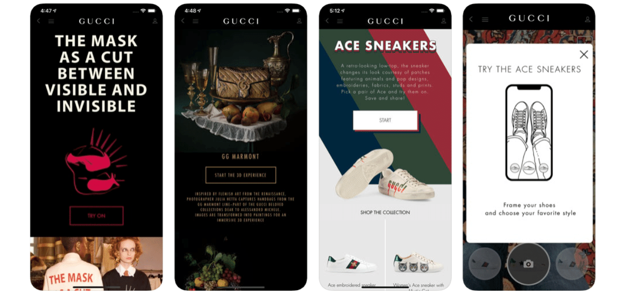 グッチの公式アプリ ユーザーを飽きさせない仕掛けとは Arなど機能を紹介 Fashion Tech News