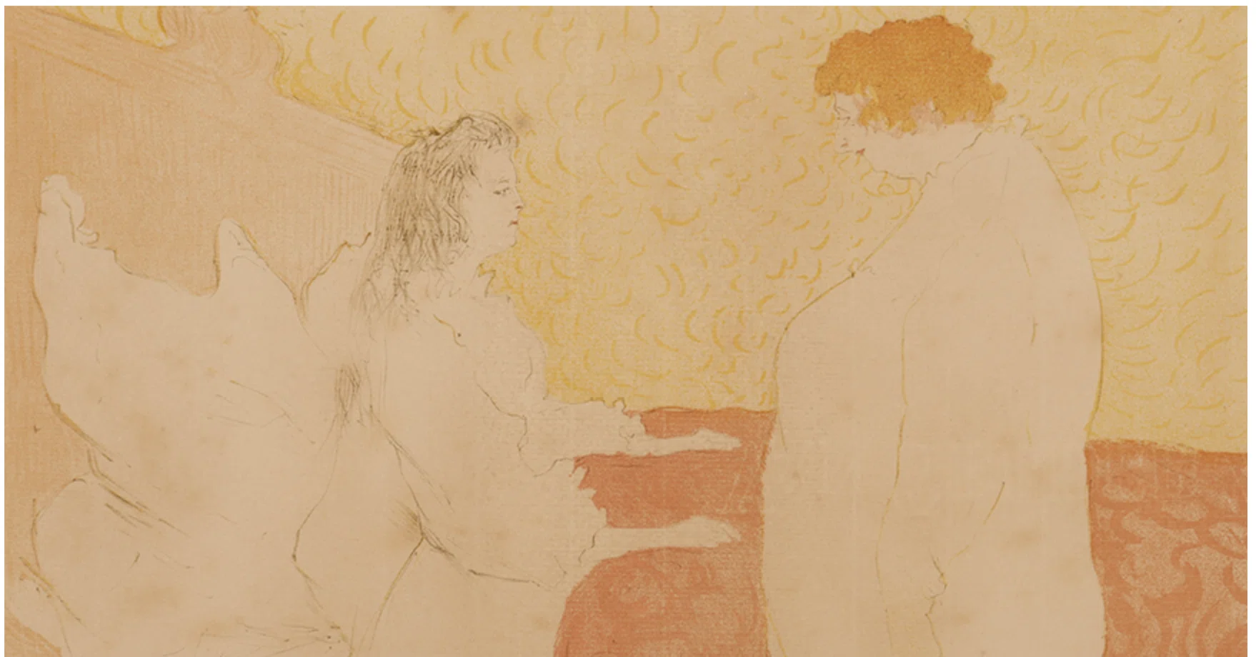アンリ・ド・トゥールーズ=ロートレック】 版画 / リトグラフ 「彼女