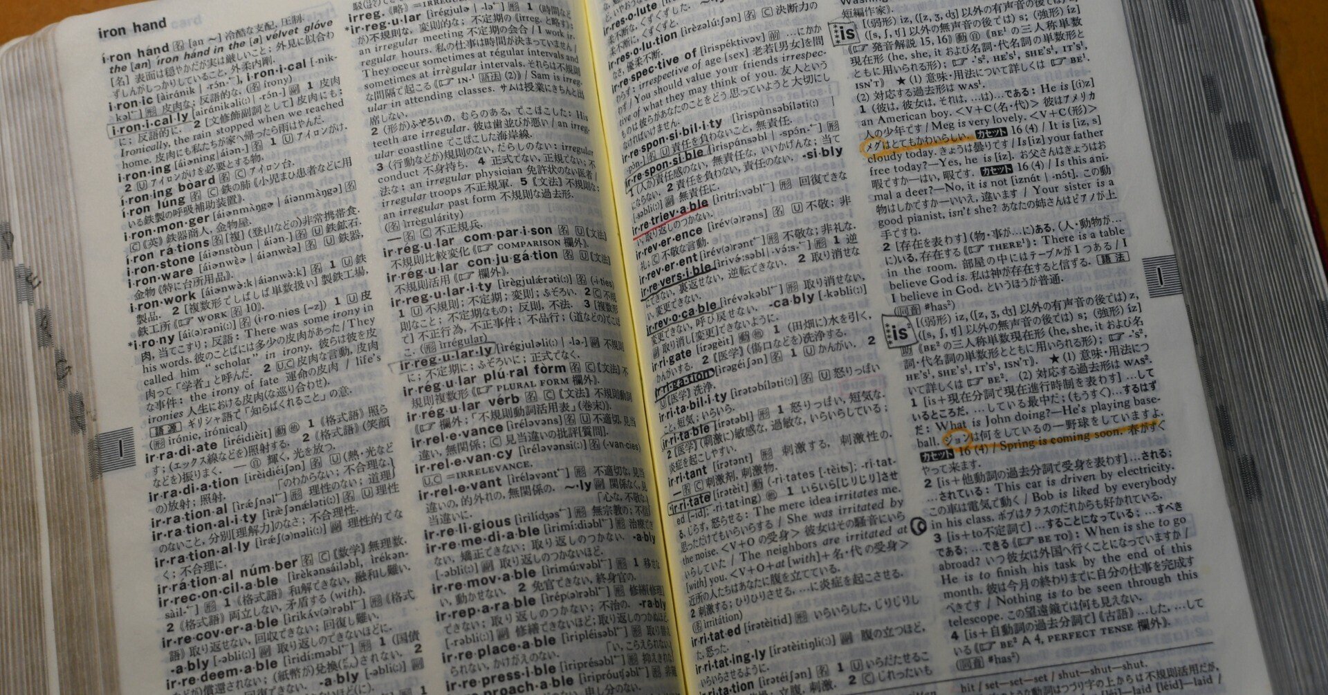 誰かが使っていた英和辞典