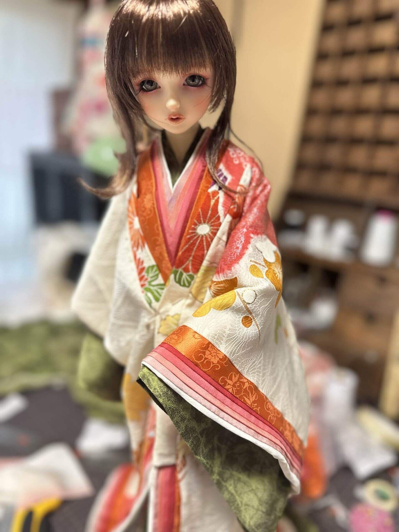 十二単風羽織☆着物リメイク品の通販 by ミジョン's shop｜ラクマ