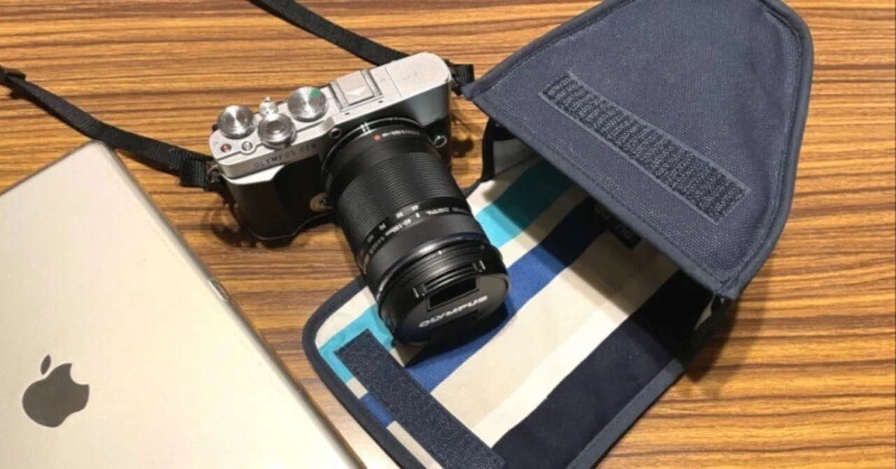 製品紹介] 8号撥水帆布で作ったカラフルなオリンパスペン E-P7 ケース