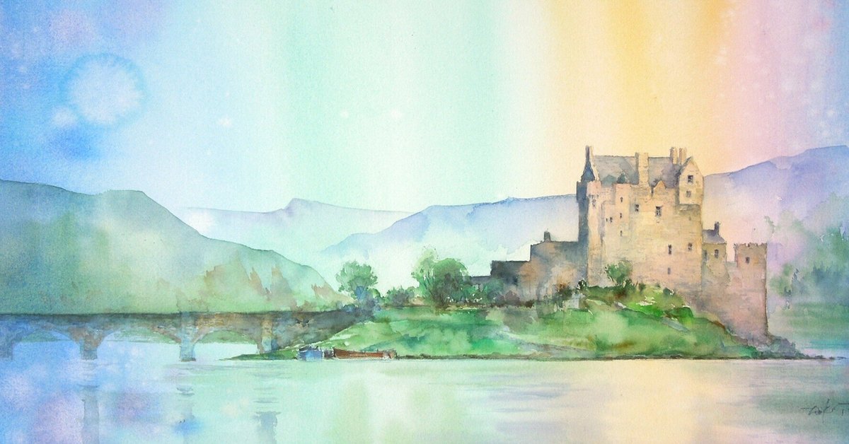 水彩画(虹ます)№135 水彩画(虹ます)№135