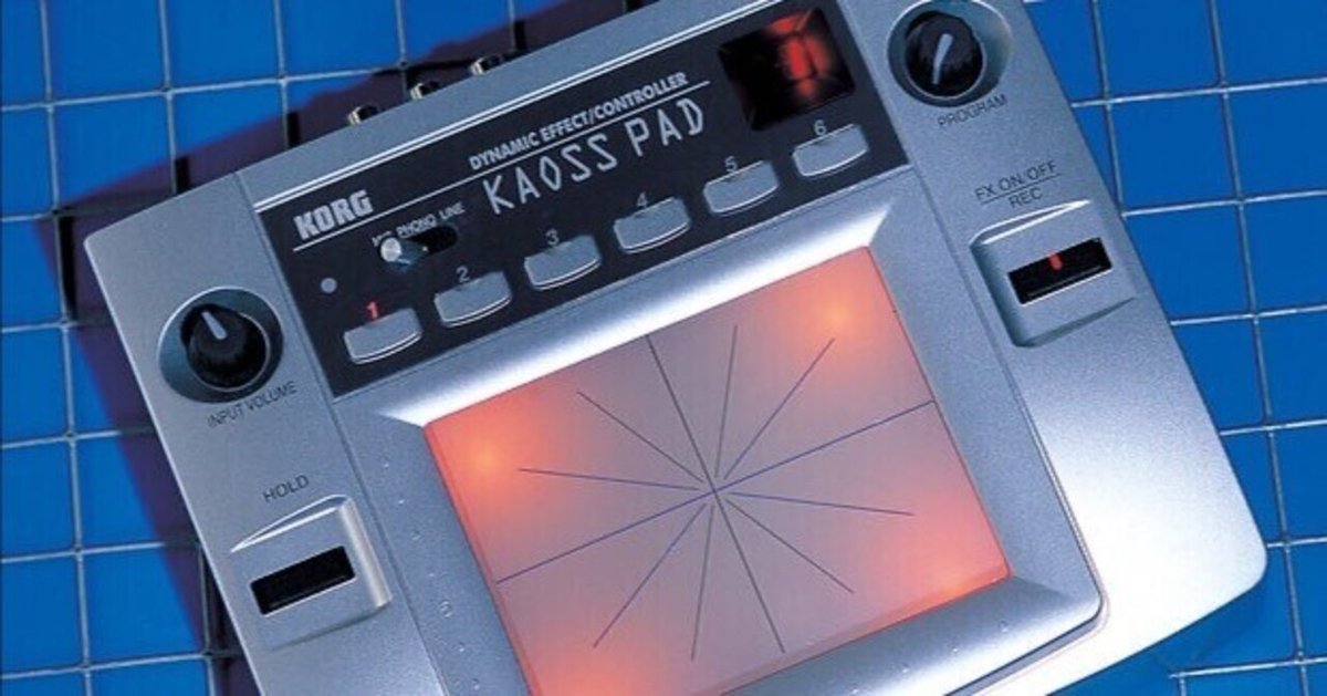 KORG KAOSS PAD KP-1 初代カオスパッド DJエフェクター MIDI虚無機材史 #26 KORG Kaoss Pad KP-1 (1999年)|BS6743