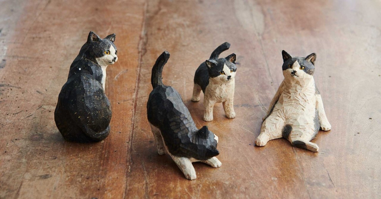 はしもとみお彫刻展 オンライン抽選作品 カラトリー2 新品 ネコ