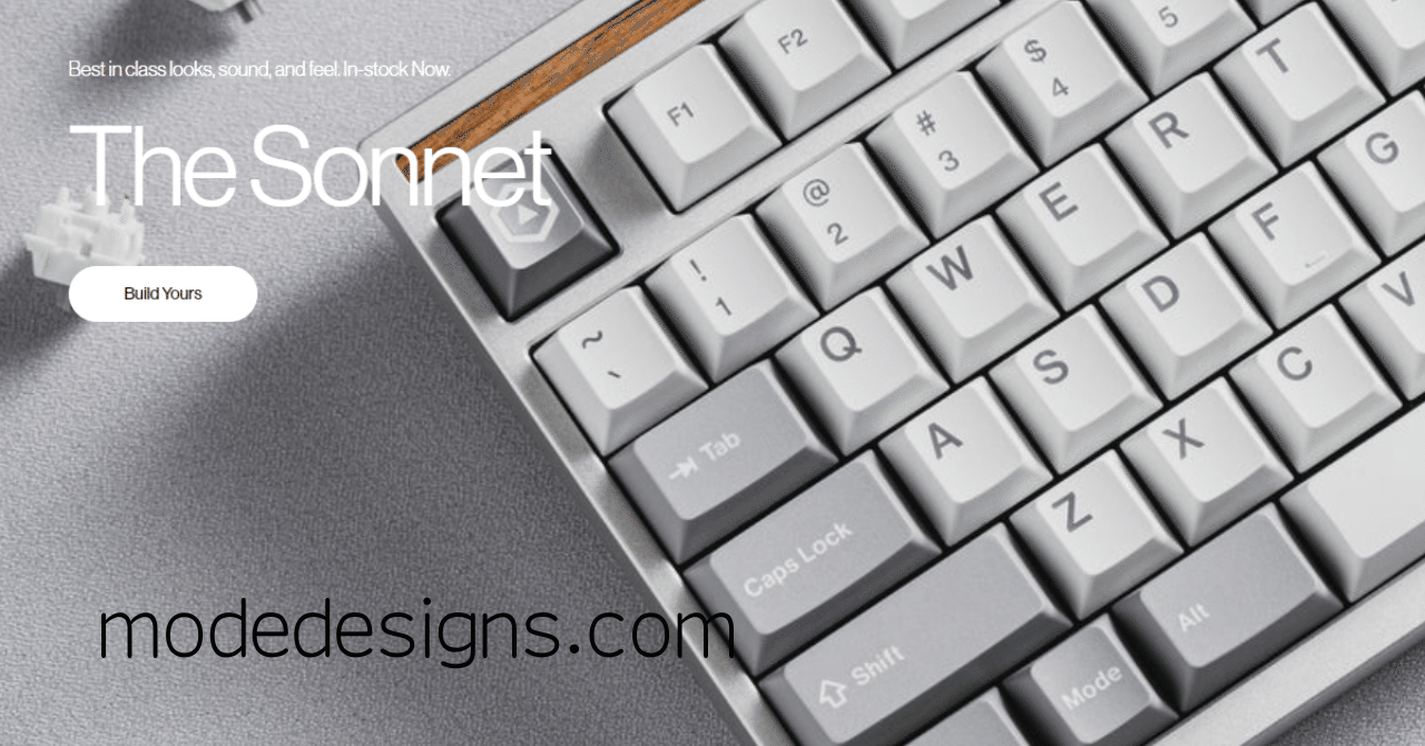 無印良品好きにおすすめ☆8万円キーボード Mode Designs｜noda