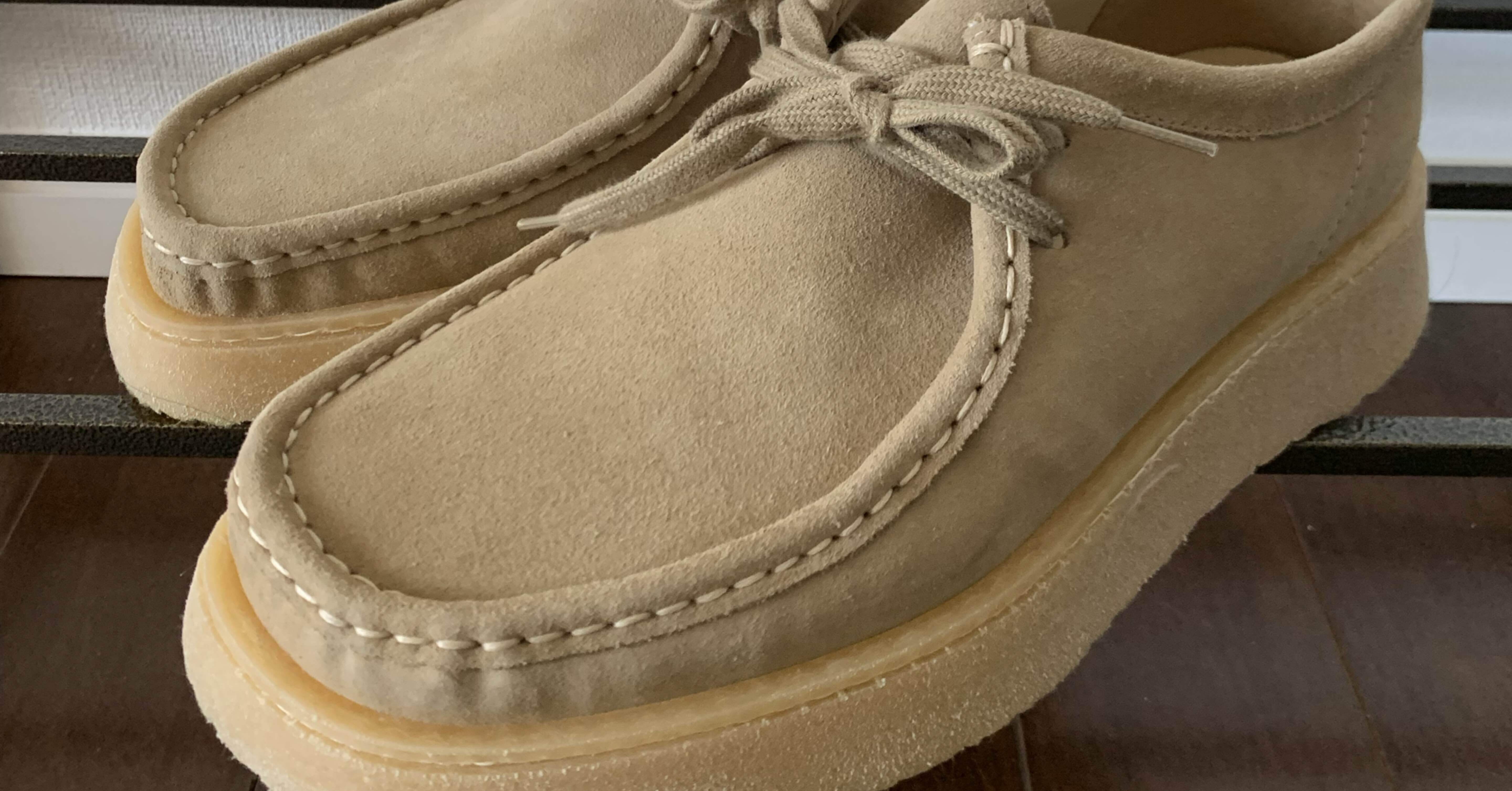 完売品　ZARA Clarks wallabee ハラコ　27cm 発売中【ZARA x Clarks Wallabee】高級感溢れるハラコ素材で