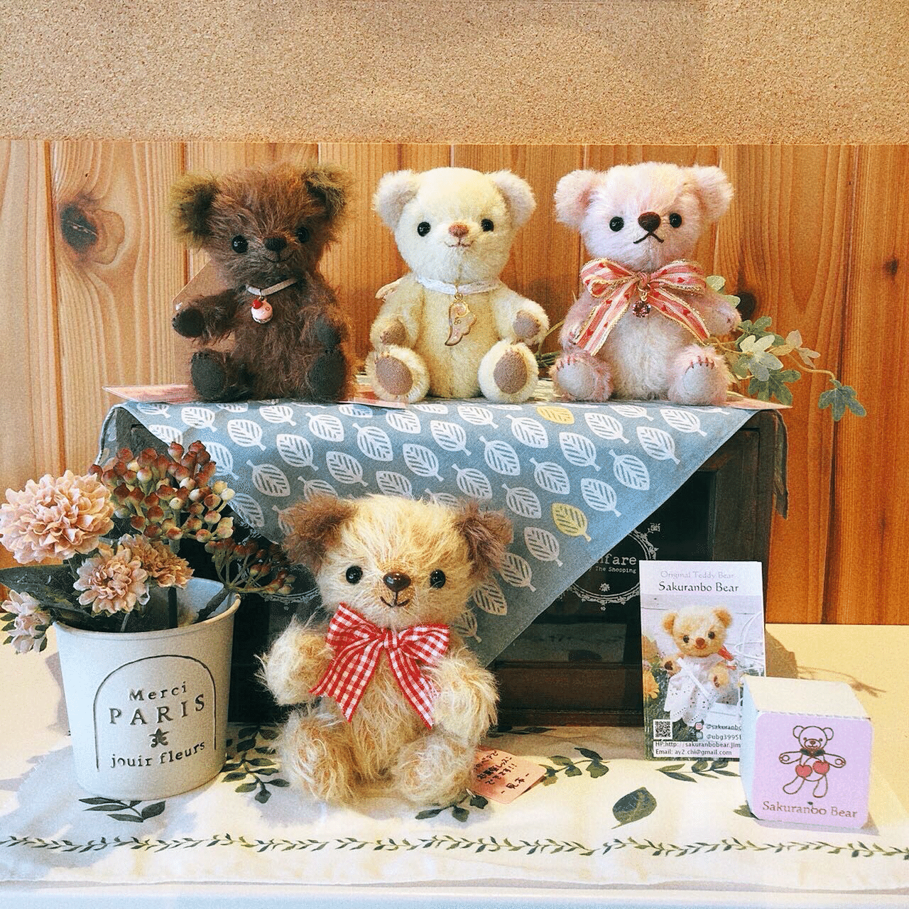 お名前は、テディベアへのプレゼント！｜坂元あゆ実｜テディベア作家