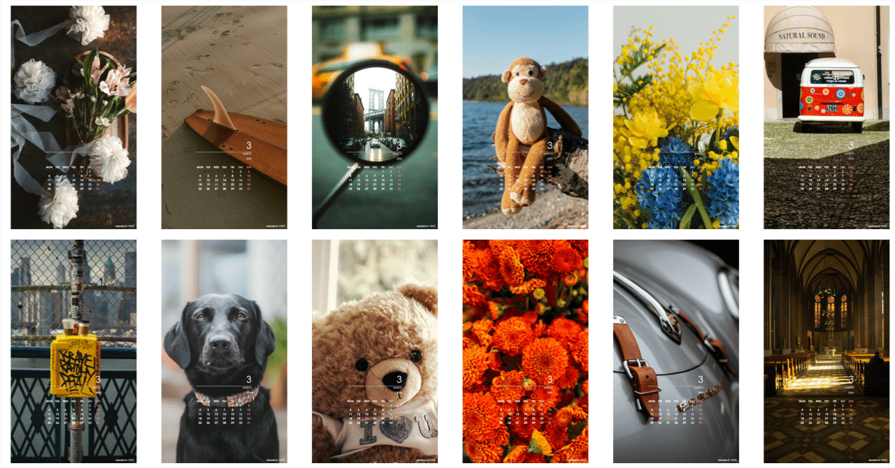 2024年03月のカレンダー付 携帯待受壁紙をお届けします！｜nestwork11, image size:1280x670