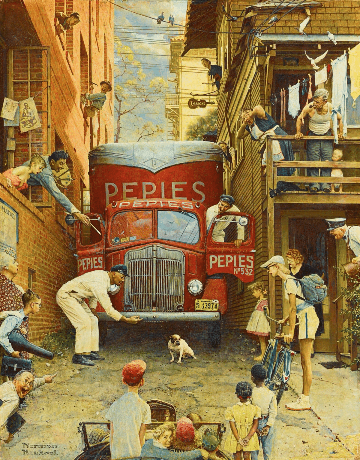 My dear Norman Rockwell. This is Homage Photo with praise My dear Norman Rockwell. This is Homage Photo with praise