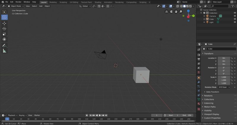 基本操作方法 視点操作 Blender2 8使い方チュートリアル あもるし Note