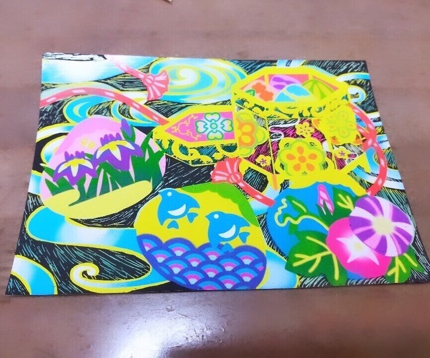 今日2枚DAISOのスクラッチアート🎨を仕上げてみた｜人生どん底