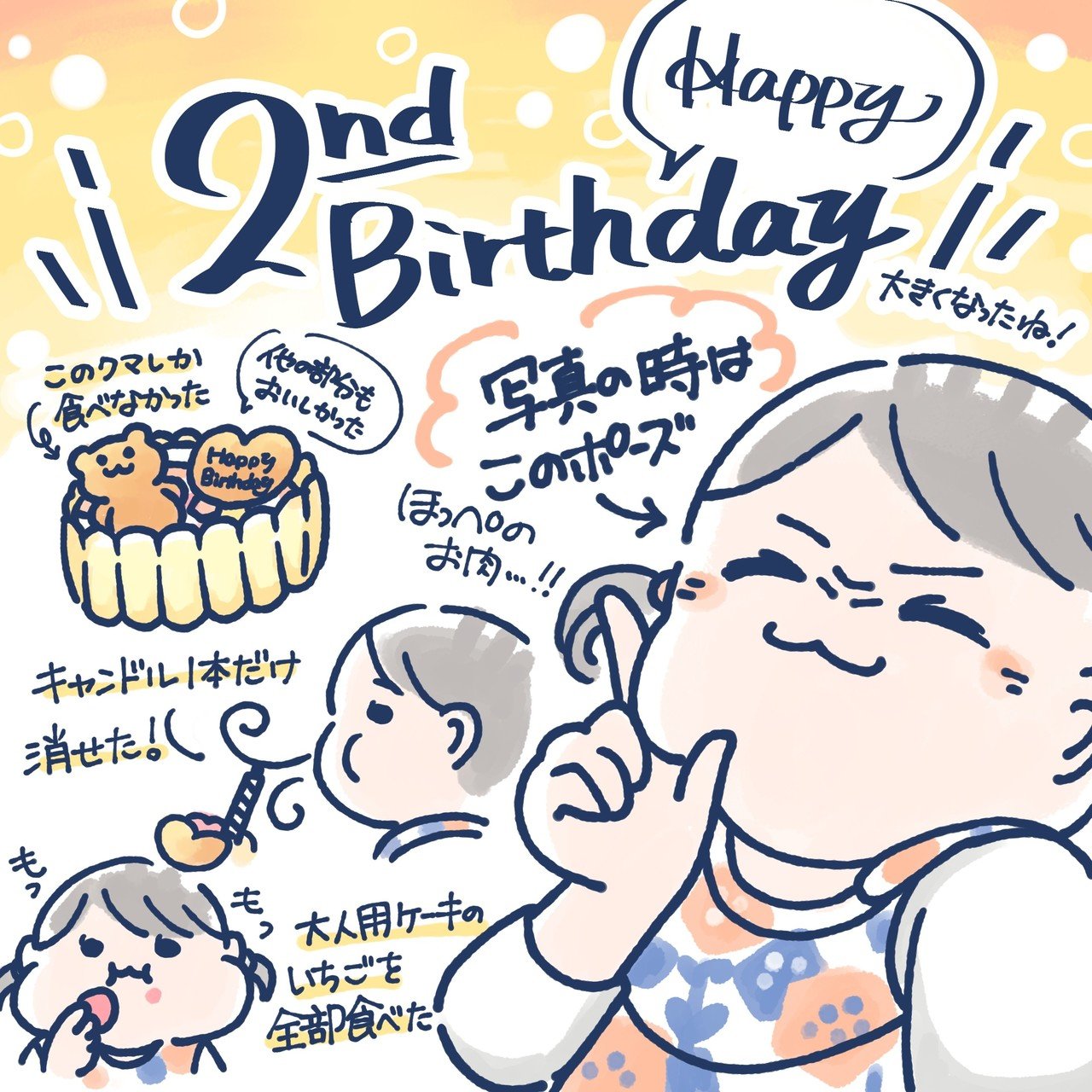 2歳0ヶ月 2歳の誕生日おめでとう もちこ Note