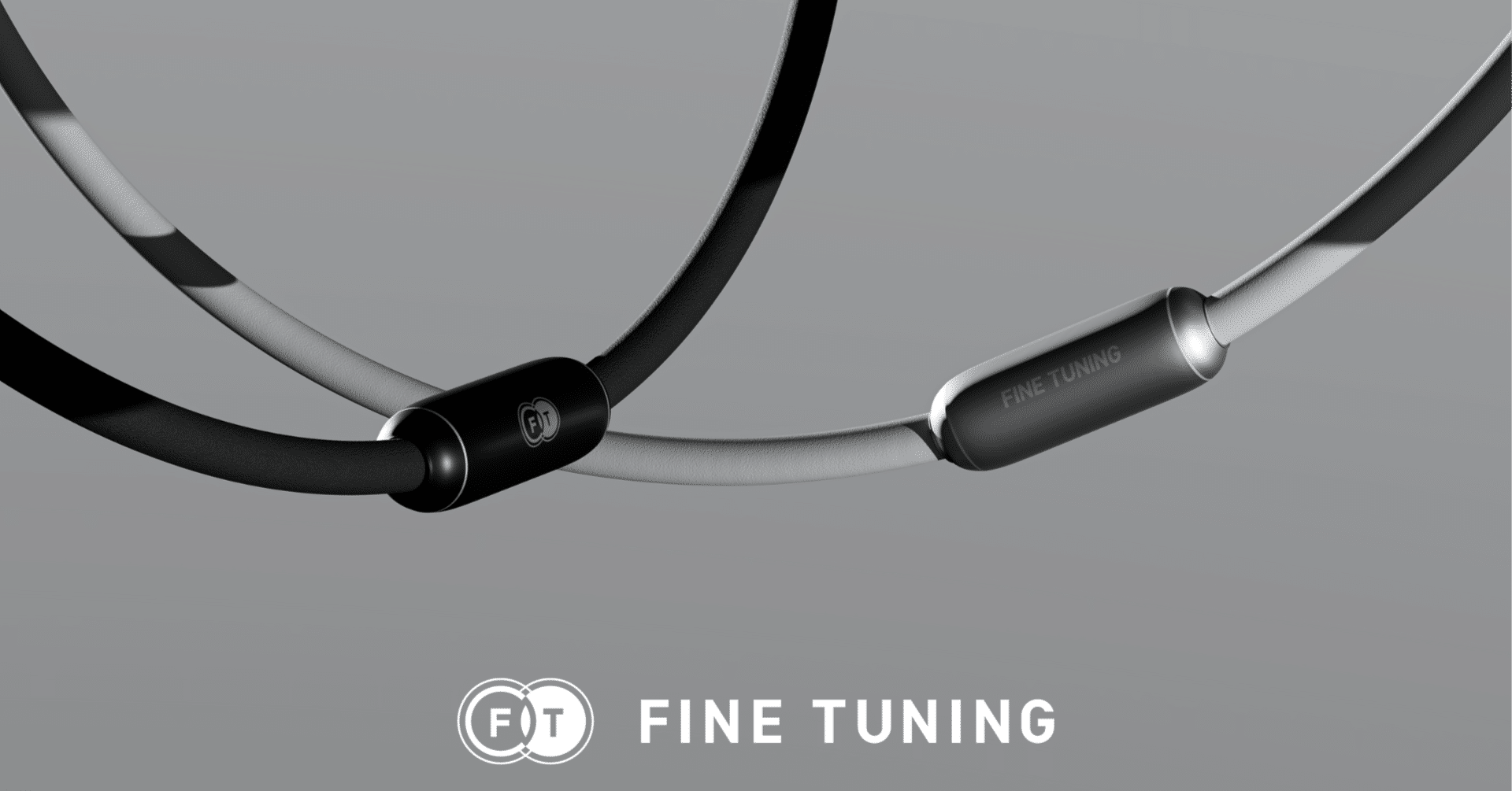 FINE TUNING®︎ チタニウムネックレス　ブラック 54cm 量子最適化された次世代チタンネックスレス！FINE TUNING TITANIUM
