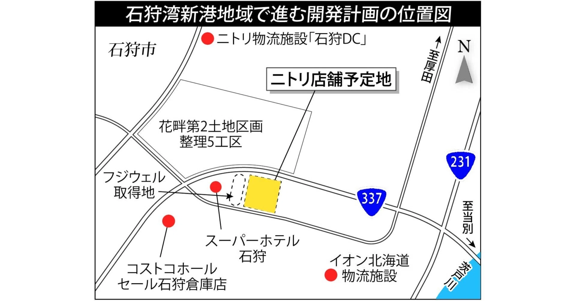 石狩】ニトリHDが新港東部に店舗新築を検討 工業団地に商業集積の