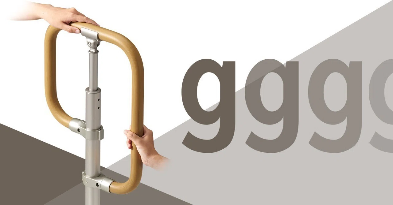 1本脚で仁王立ち。屋外用手すりフリーRレール 【g型スタンド】開発の