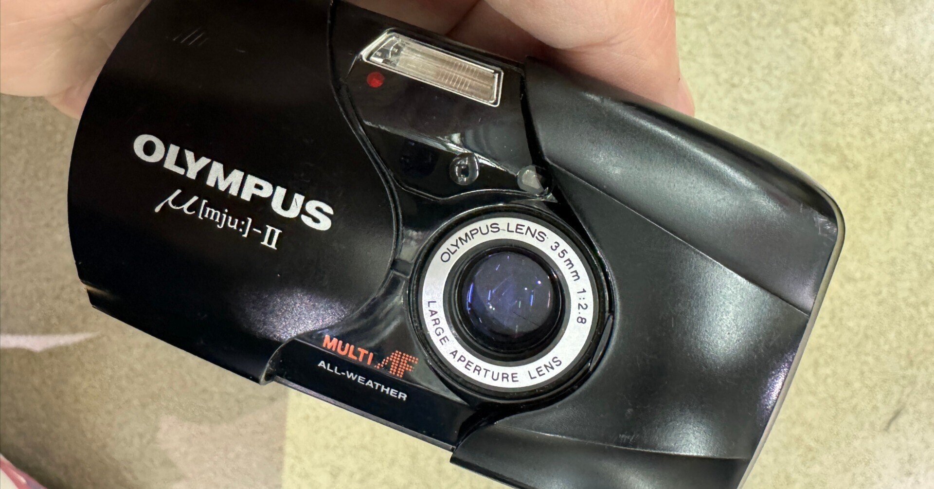Olympus オリンパス Mju II μ-ⅱ 35mm f2.8 フィルムカメラ