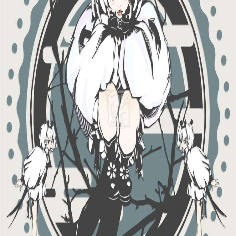 2022_013（ネオ・シマエナガタソ｜カナリ・カナイ｜デジタル切り絵作家