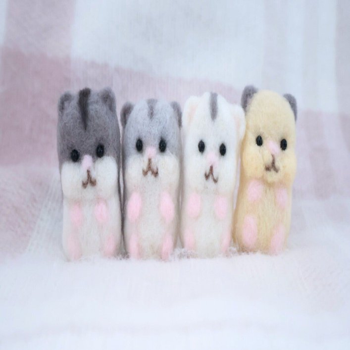 あんこ♪ハムスターちゃん 羊毛フェルト ハンドメイド あんこ様専用♪ハムスターちゃん 羊毛フェルト ハンドメイド