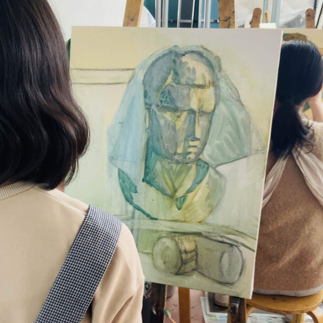 油彩静物描き出し｜金沢美術学院