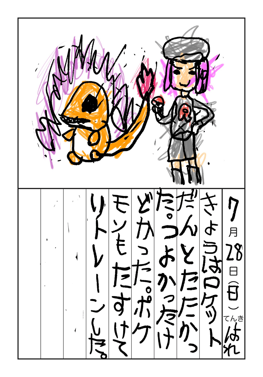 ハッピーオムレツ ロケット団 絵日記 ソエジマケイタ キャラ 写真 似顔絵 Note