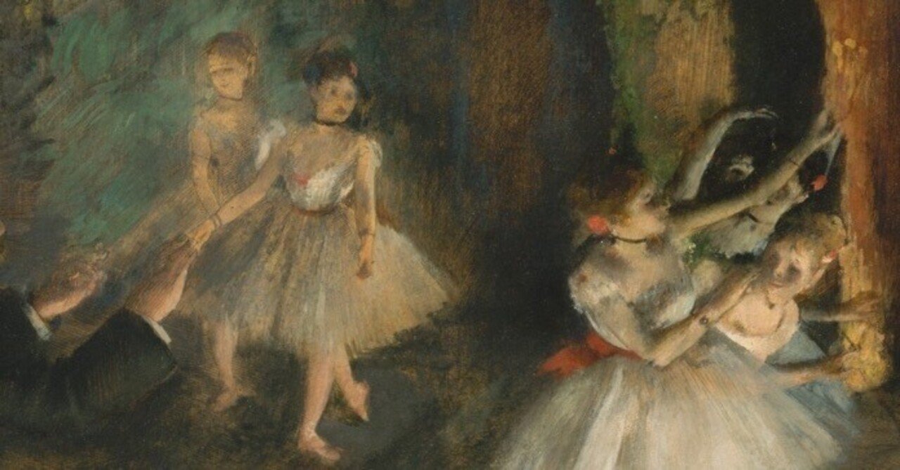 子供のためのオルセー美術館(89)ドガが消した絵が幽霊のように