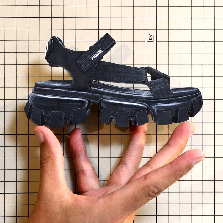 Shoes：01356 “PRADA” Platform Tech Sandal（Resort 2020）