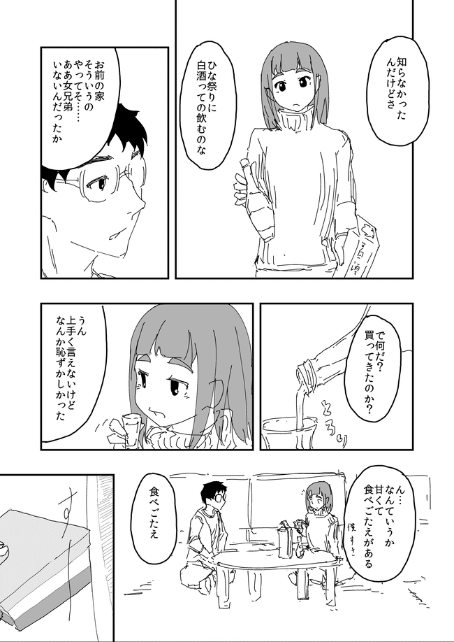 男二人でひなまつりにひし餅とか食べるだけのマンガ 森越 一 Note 男二人でひなまつりにひし餅とか食べるだけのマンガ 森越 一 Note