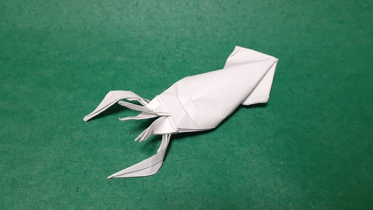 A4裏紙に書いたイカ A4裏紙に書いたイカ
