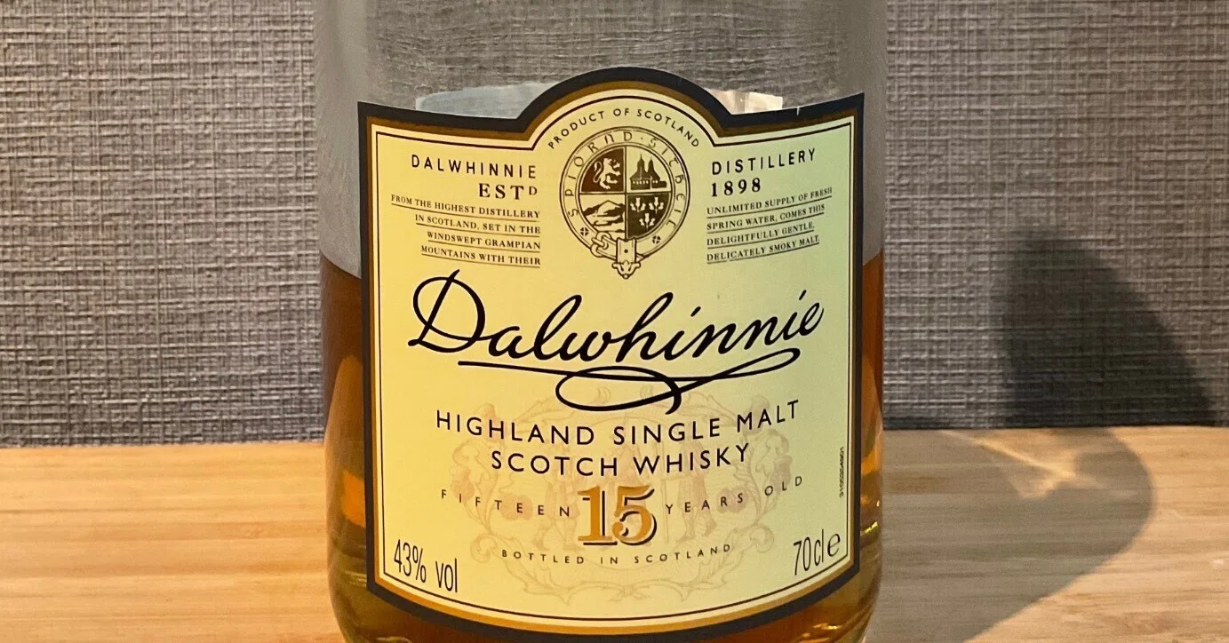 ダルウィニー15年 1Lボトル・DALWHINNIE 15yo・旧ラベル・43%・1000ml