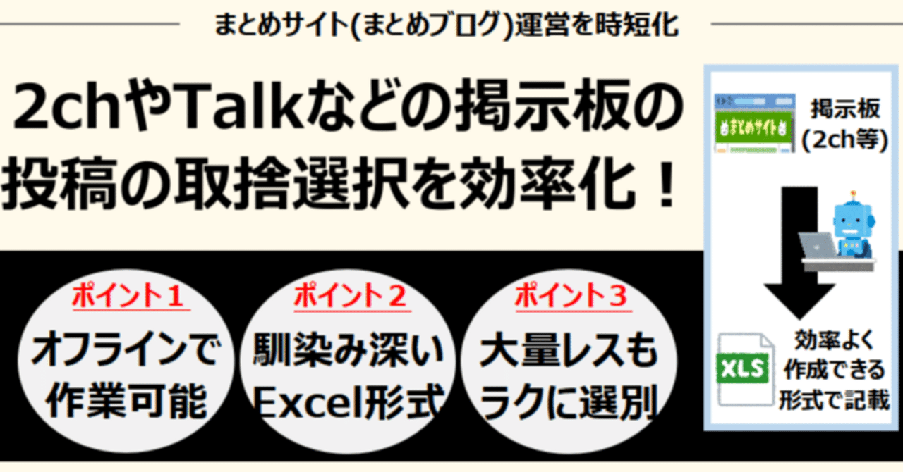 まとめサイト作成の効率化】大量レスもラクにまとめられるツール