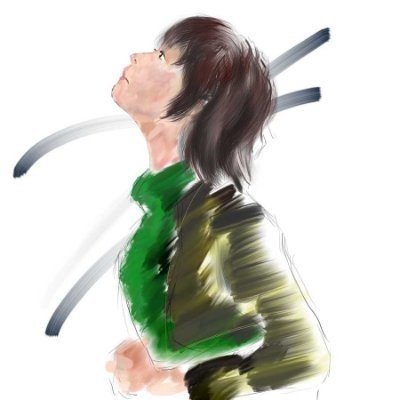 見上げる人 苔 Note