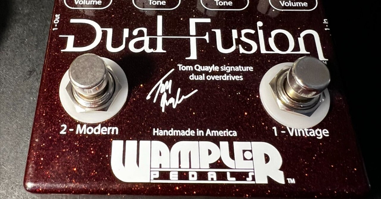 Wampler Dual Fusion オーバードライブ Wampler Pedals Dual Fusion Tom Quayle Signature オーバー
