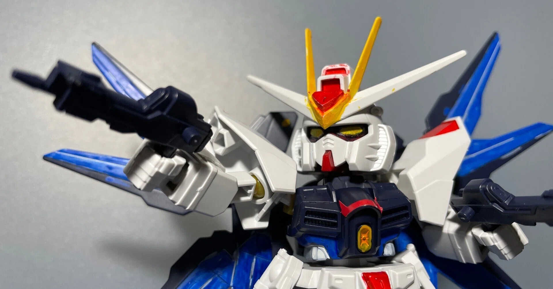 ガンプラ】SDEXストライクフリーダム完成しました！【部分塗装