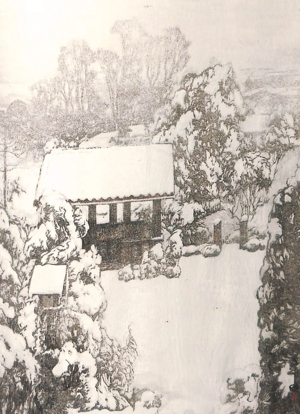 読書「新版画作品集 懐かしい風景への旅」西山純子｜sukebezizy