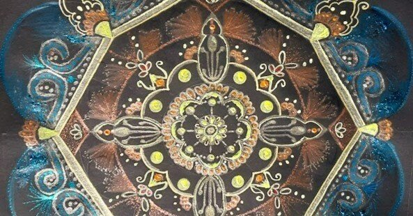 五十嵐由家 曼荼羅画415 「神性なる場所」｜五十嵐由家