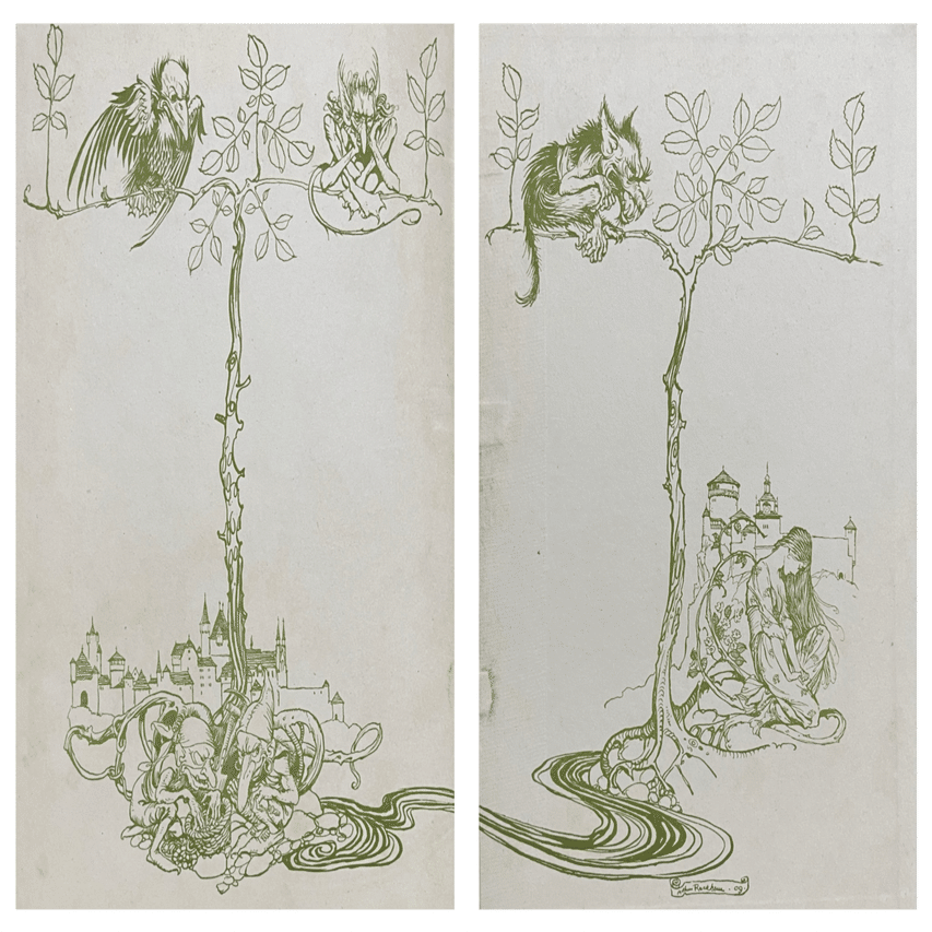 フリードリヒ・フーケ、アーサー・ラッカム『ウンディーネ』1909年初版