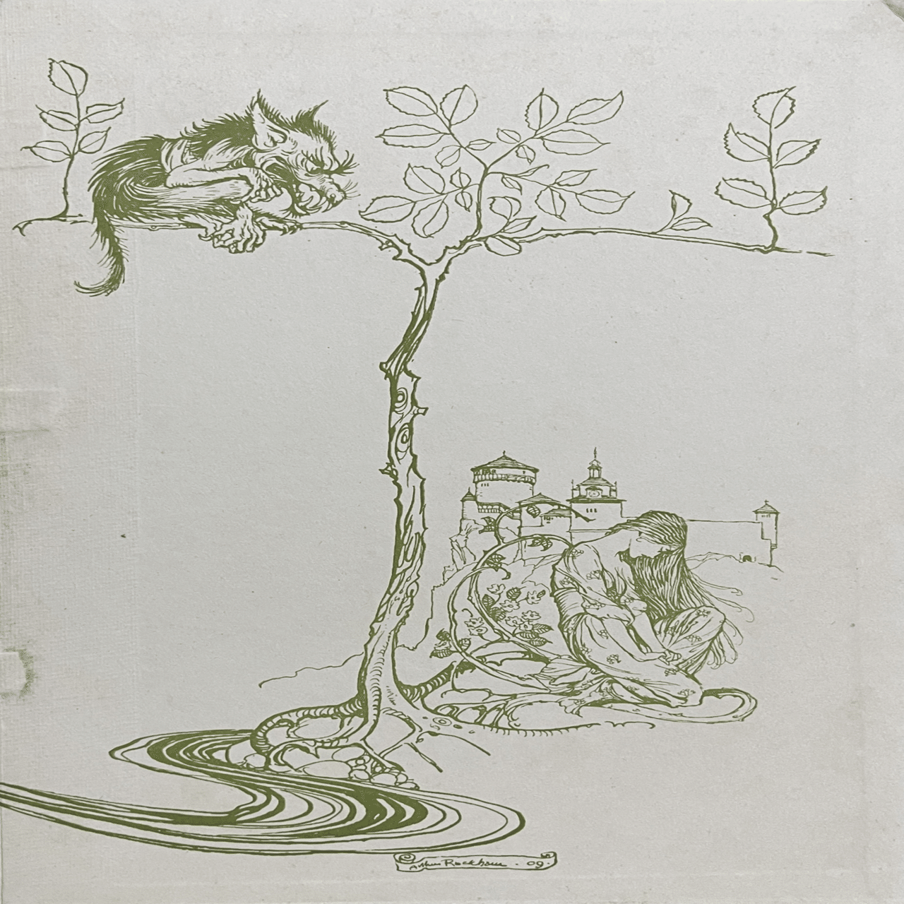 フリードリヒ・フーケ、アーサー・ラッカム『ウンディーネ』1909年初版