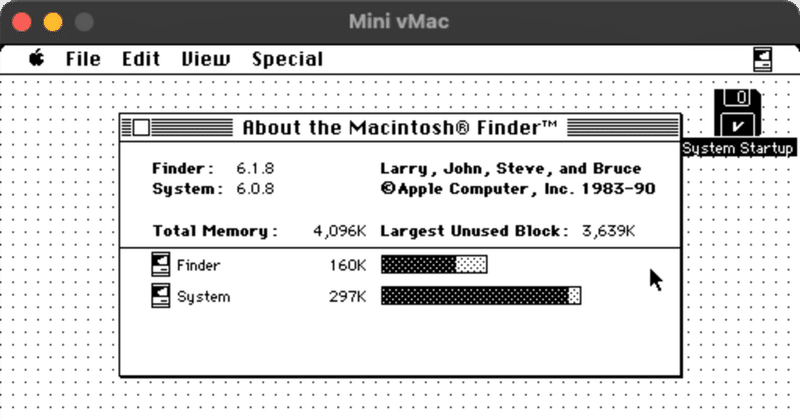 古いMacOSを動かすMacエミュレータ