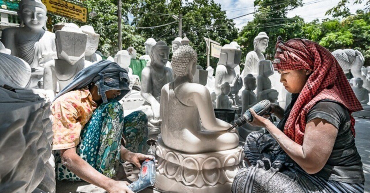 マンダレーの手工場（ミャンマー）2019｜Asahiko Takahashi