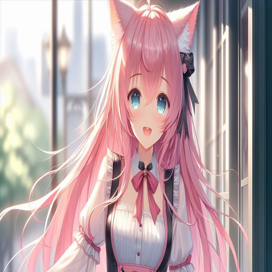 商人のピンク髪の猫耳ちゃん｜kazunari_フォロバ100%