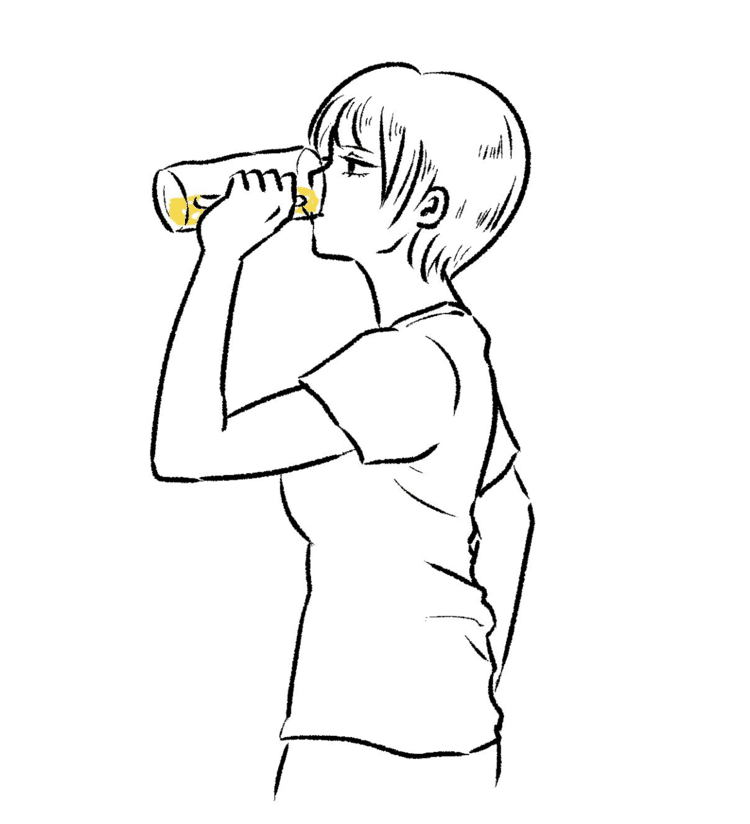 #ビール #イラスト #女の子