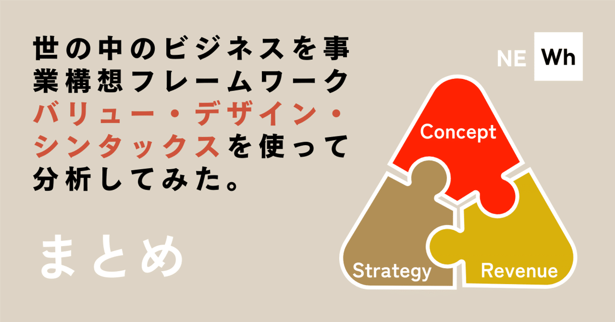 世の中のビジネスを事業構想フレームワーク「VDS」を使って分析