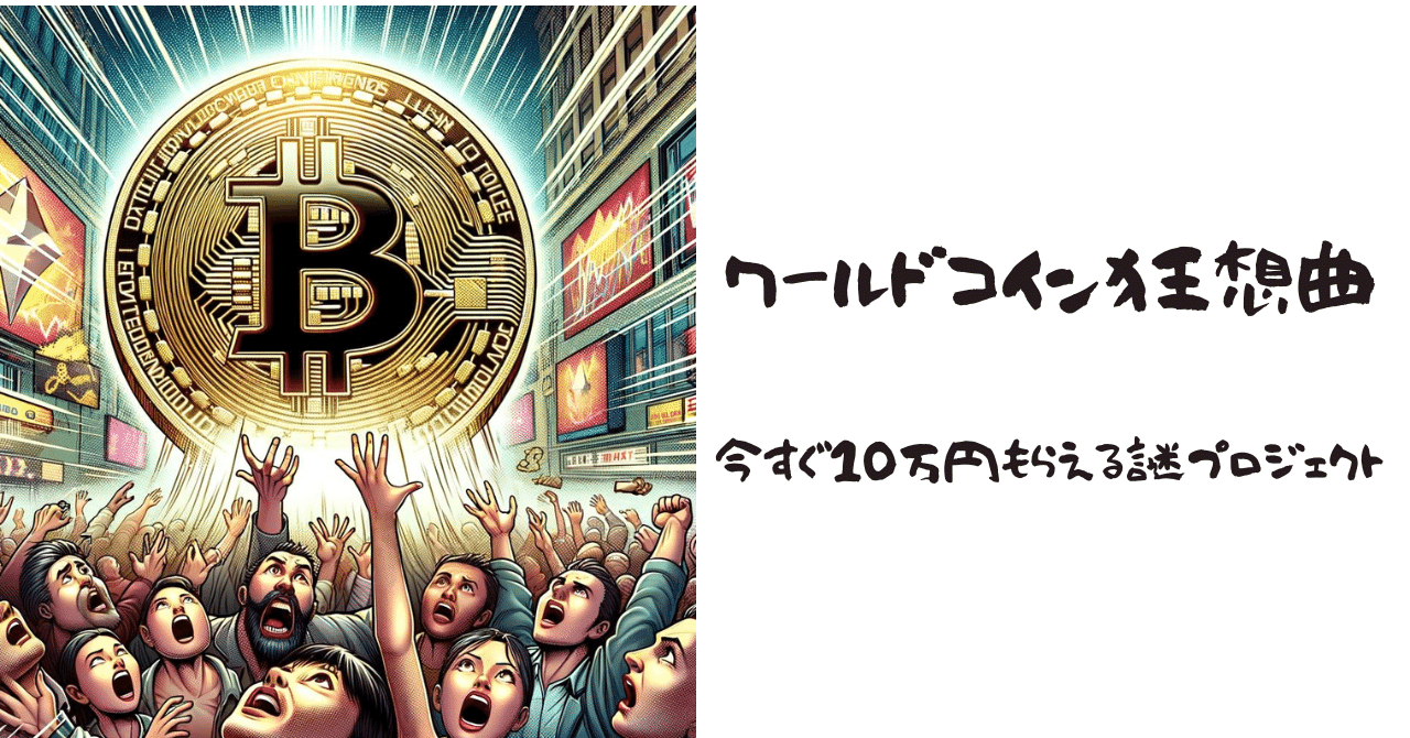 ワールドコイン狂想曲~今すぐ10万円もらえる謎プロジェクト~｜泉水亮介/IoTスタートアップ