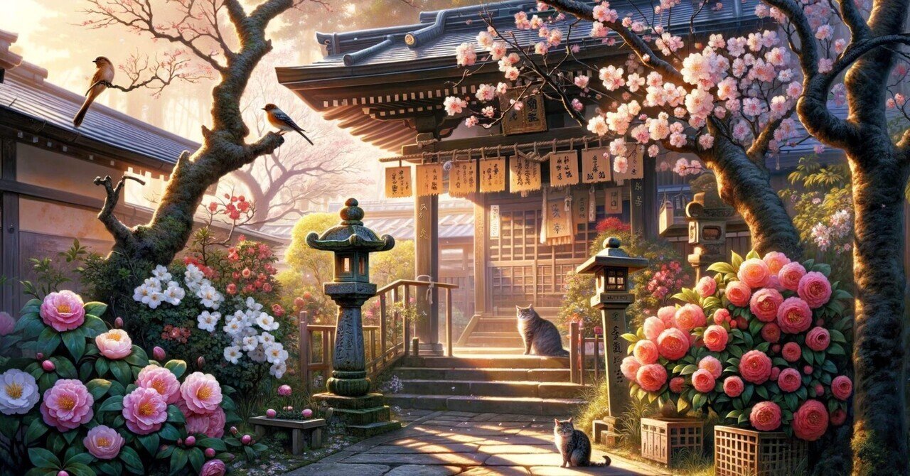 神社は春の気配を教えてくれる