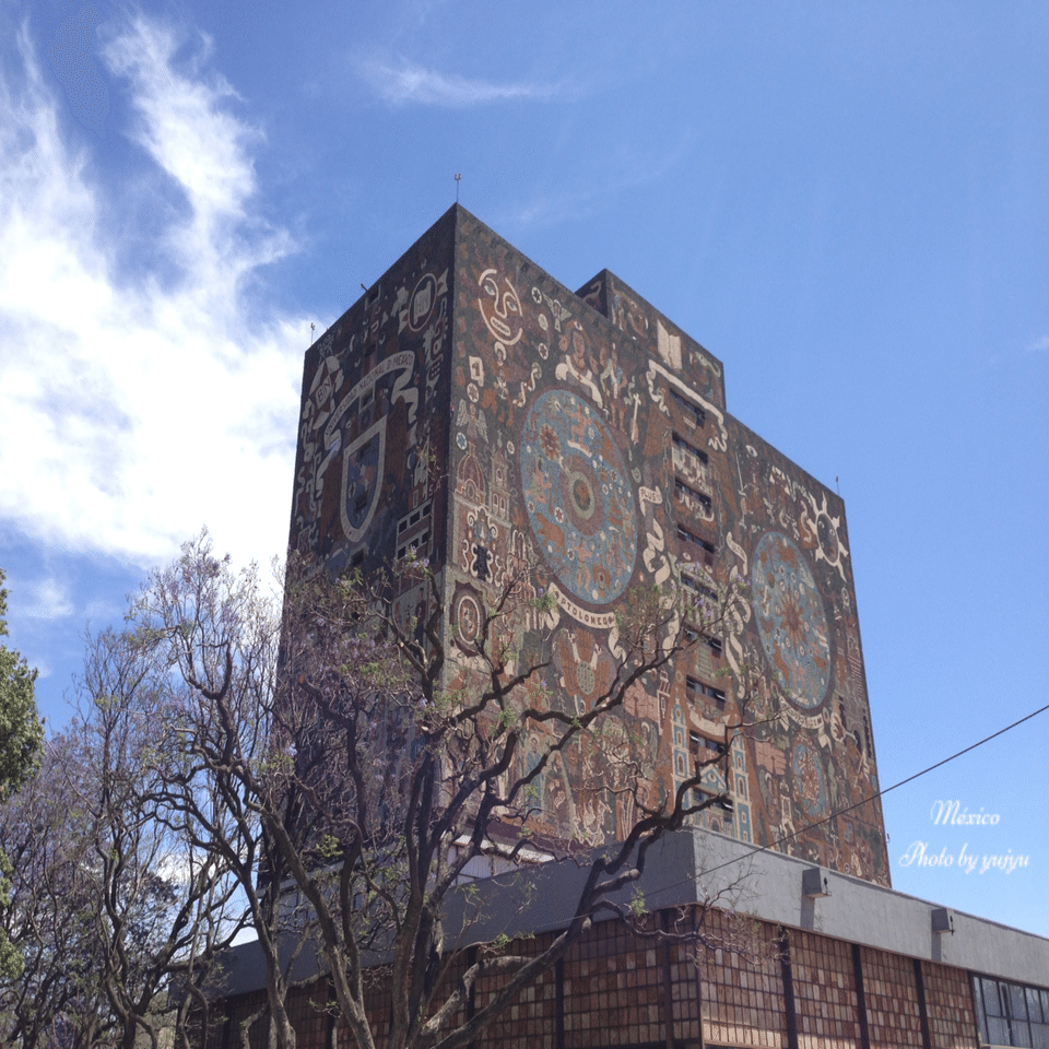 唯一無二の世界遺産建築物 メキシコ国立自治大学｜pukupuko