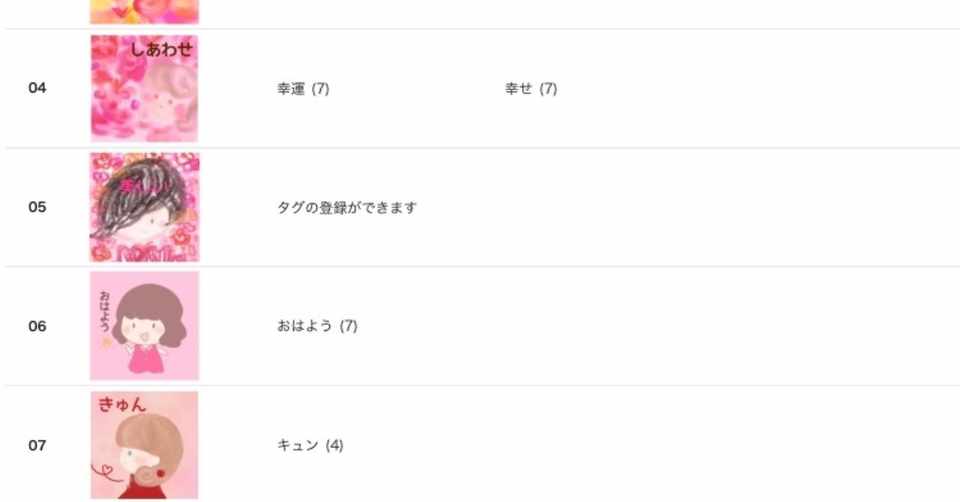 Lineスタンプサジェストタグ修正のお知らせ もみじ Note