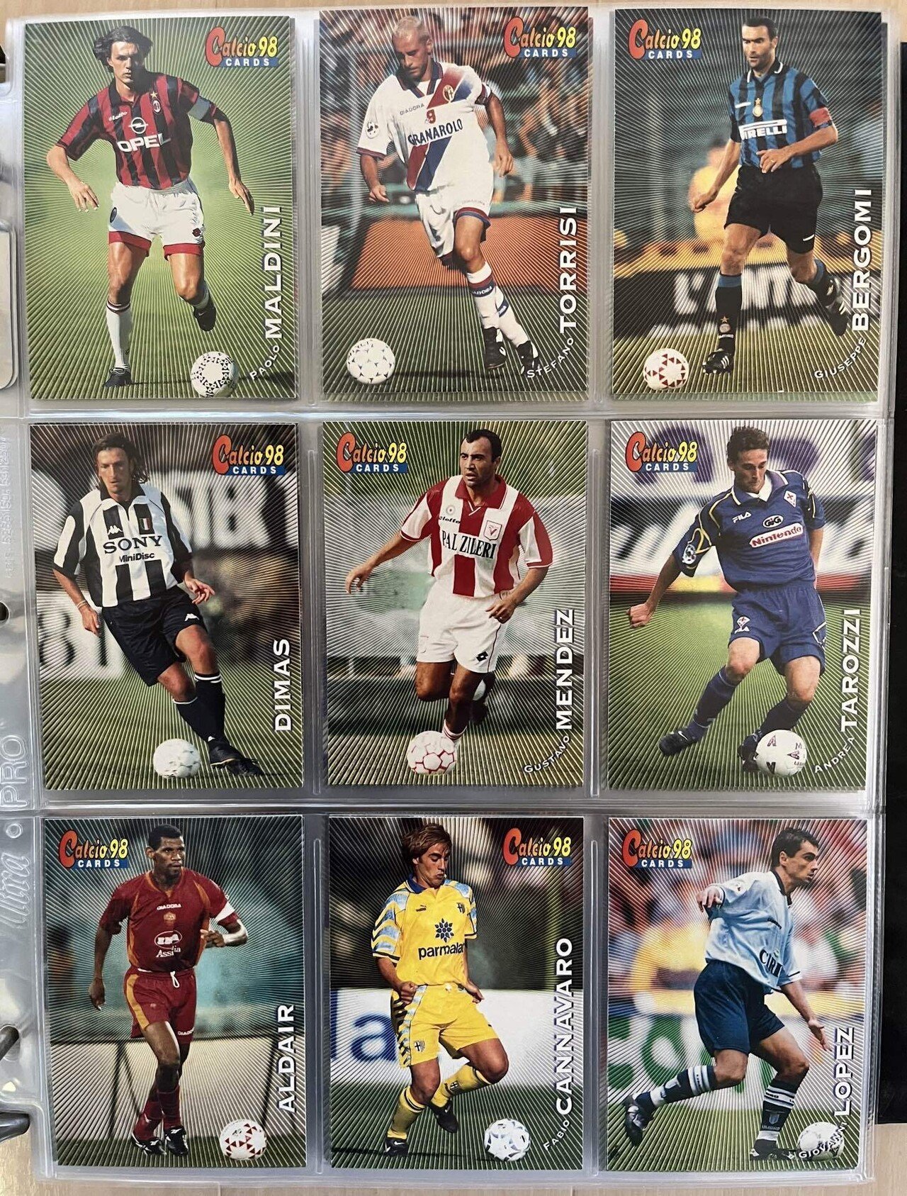 123枚 パニーニ カルチョ カード 98PANINI Calcio cards 123枚 パニーニ カルチョ カード 98PANINI Calcio cards