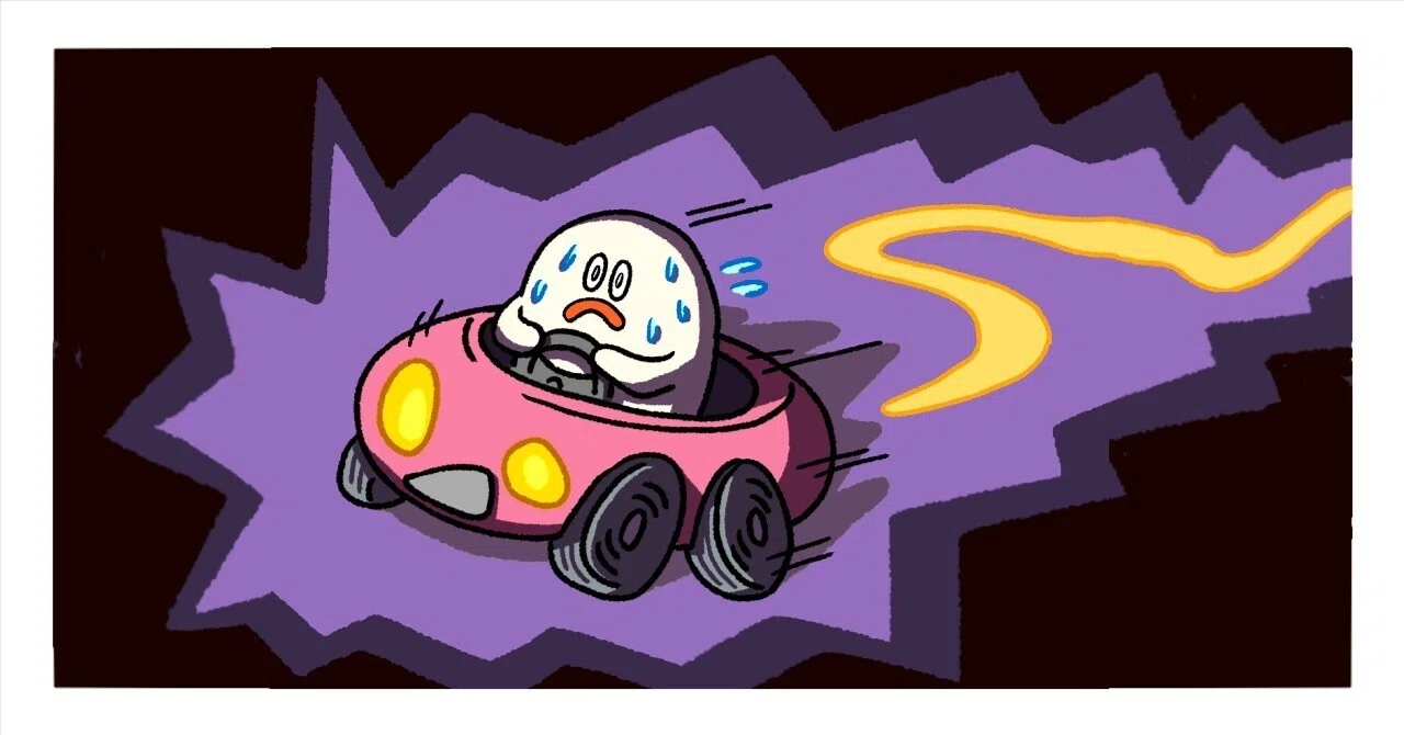 194 車の暴走を制御できないという悪夢｜テツロウ（イラストレーター）
